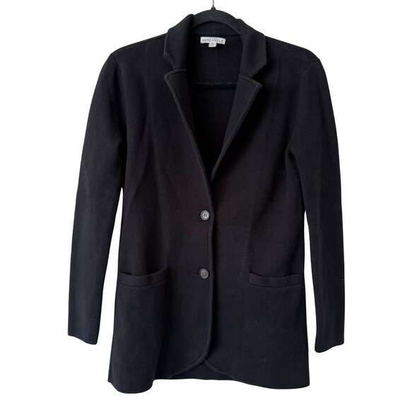 Women's J. Crew Mercantile Knit Sweater Blazer Jacket Office/Business Black - XS - Picture 1 of 5